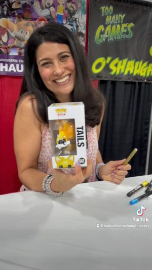 Colleen O'Shaughnessey Instagram - Drawing Tails again, but this time we’re adding a Ring!  Day 1 @tmgexpo 

#tails #drawing