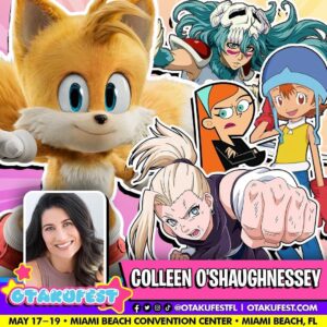 Colleen O'Shaughnessey Instagram - 🦊Colleen O'Shaughnessey, the voice of Miles “Tails” Prower in the Sonic franchise, Ino & Konohamaru in Naruto, Chocho Akimichi in Boruto, Sora Takenouchi in the Digimon series, Jazz Fenton in Danny Phantom, Wasp in The Avengers: Earth’s Mightiest, Nel & Loly in Bleach and so many more, has just been announced as a special guest at OtakuFest May 17-19 at the Miami Beach Convention Center in Miami Beach, FL!

🤓Get 25% off tickets with code OTAKU25 [ends February 9]. Buy your tickets early, and Save Big!

🎟Tickets: https://www.otakufest.com/tickets
🦸🏾‍♂️Guests: https://www.otakufest.com/guests
📆RSVP: http://tinyurl.com/otakufest2024

👉Tag 3 friends who love anime🤩🥳😬

😁 OtakuFest is 3-days of fun that celebrates the best in anime & geek culture. Cosplay as your favorite character or keep it casual in a graphic tee, all are welcome!

Find out more at https://www.otakufest.com
_
#OtakuFest #anime #cosplay #gaming #manga #otaku #onepiece #naruto #sonic3 #bleach #boruto #digimon #nickelodeon #DannyPhantom