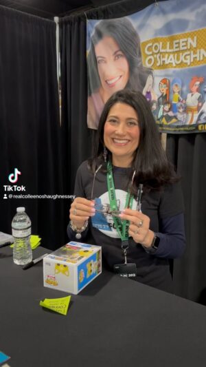 Colleen O'Shaughnessey Instagram - Here we go again…drawing #tails on a FunkoPop! Yikes! 😬 

@wagamingexpo 
@celebworx