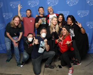 Colleen O'Shaughnessey Instagram - Thank you @awesomecons!

We appreciate everyone who came out to meet @yurilowenthal @taraplatt @colleenoshaughnessey @michaelyurchak @briandonovan_1 @nekappix and Kate Higgins!

#celebworx #celebworxpride #anime #naruto