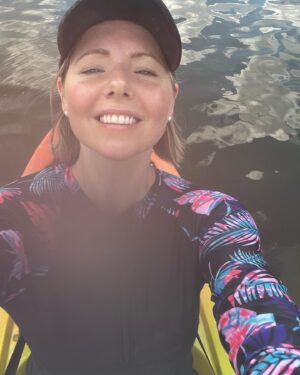 Collette Wolfe Instagram - Parents day out for Pasha’s birthday. Thanks to our sweet neighbors for the kayaks. Perfect weather🚣‍♀️🚣‍♀️