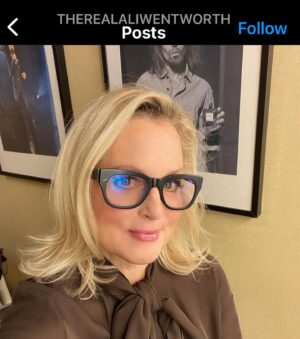 Collette Wolfe Instagram - I gave myself a haircut because I’ve got covid and I can’t go anywhere and I was sick of my long hair. Then I thought it looked uneven so I cut a little more. I now have SUPER short hair and I’m pretty sure I just need to lose weight. The second picture is what I was hoping it would look like @therealaliwentworth  and the third picture is my before. Anyway, Happy New Year guys …I’m still gonna bring that picture of @therealaliwentworth to the hairdresser and try to get her color AFTER I’m done with quarantine 🙎🏼‍♀️💇‍♀️🤷‍♀️💆‍♀️