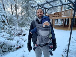 Collette Wolfe Instagram - Family walk in the ❄️