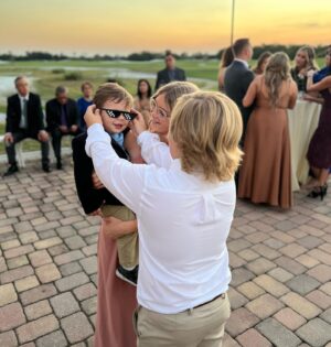 Collette Wolfe Instagram - Went to a wedding and spent whole time trying to keep my date from flipping out😂🐥#toddler #weddingdate miss Pasha ❤️✨
