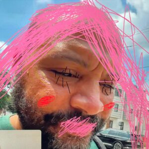 Colton Dunn Instagram - When you FaceTime your kids and your daughter grabs a screen shot and makes you a lady.