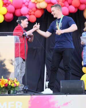 Connor Fields Instagram - Last weekend I had the honor of being the opening speaker for the Special Olympics Northern California and was able to participate in the opening ceremonies, be interviewed by the special report, and meet some amazing athletes. What an incredible experience and an absolute blast!! Incredible people all around, from the staff, to the volunteers, and the athletes themselves. Amazing. 
.
.
📸 - @deannamichelewentzel