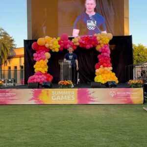Connor Fields Instagram - Last weekend I had the honor of being the opening speaker for the Special Olympics Northern California and was able to participate in the opening ceremonies, be interviewed by the special report, and meet some amazing athletes. What an incredible experience and an absolute blast!! Incredible people all around, from the staff, to the volunteers, and the athletes themselves. Amazing. 
.
.
📸 - @deannamichelewentzel