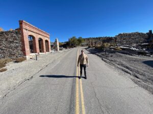 Connor Fields Instagram - Another epic weekend seeing some amazing parts of Nevada. Saw some of the beauty of the northern part of the state, checked out the haunted @mizpahhotel , Diana’s punch bowl (a random giant hole in the ground with a hot springs - really cool), explored ghost towns which was WILD, interviewed 92 year old “Bud” which was an honor, and had a few brews at @tonopahbrew which really was a tough day at work 🤪. What an experience as well to visit the town of Jarbidge, known as “the most remote town in the lower 48”,which has a population of 16 and only one spot in town where your phone has service and that’s where you could catch us whenever we had a break 😂😂😂