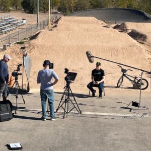 Connor Fields Instagram - Awesome time filming a piece about the history of BMX in Las Vegas, a little of my story, and sharing the sport of BMX racing. Can’t wait for this to get out there and hopefully get some more kids on bikes!