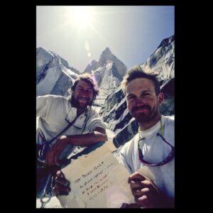 Conrad Anker Instagram - John Middendorf, "Duecy" in the Valley, was the leader of Big Wall climbing in the 1990s. His first ascent of the Atlantic Ocean Wall on El Capitan was the springboard for adventures in the Great Ranges. 

The ascent of "Grand Voyage" set a high bar for self sufficiency and determination. The photos of the tower and post summit portrait are courtesy of @acekvale, photographer on the expedition. Xavier Bongard and John are seen racking up for the Swiss - American Route on the North Face of Angels Landing, Zion. 

John applied his engineering expertise to designing and manufacturing wall climbing accoutrements. The art of @johnjmcmullen ushered in the brand and along with watercolors from John Svenson of Alaska. The Beak, an adaption of the CrackNUp envisioned with Jim Bridwell,  helped open up the arcane craft of aid climbing. The D4 hammer is well respected and sought after if the task necessitates a hammer. He designed the Cliff Cabaña portaledge and then later the D4 ledge, spinning the axis and bending corner technology. 

John's knowledge of climbing history and  equipment has helped us understand where we are today and the importance of documenting the past. Funny storm slide courtesy of Jimmy Dunn. 

30 years ago we climbed Cerro Torre together. The memories of base camp with Kennan, Topher, Ermanno, Paul, Rolo, Teo and a host of others center on keeping occupied during bad weather. We had a lots of fun.

With empathy for the family of John. 

#climbing #bigwall #portaledge #yosemiteclimbing