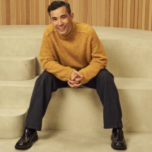 Conrad Ricamora Instagram - Disney Upfronts. I have two shows coming out soon on Hulu and FX. “How To Die Alone” on Hulu and a very interesting guest star on “Dying For Sex” on FX. 

Stylist: @herrthrr 
Sweater: @apc_paris 
Pants: @apc_paris 
Shoes: @camperlab
Photo: @brianbowensmith