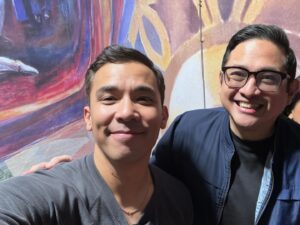 Conrad Ricamora Instagram - Honored. Very surreal to do the show for Ninoy Aquino’s nephew @bamaquino today. 

#broadwaymusicals #broadway #musicals #herelieslovebroadway #herelieslove #herelieslovebway #theater #nyc