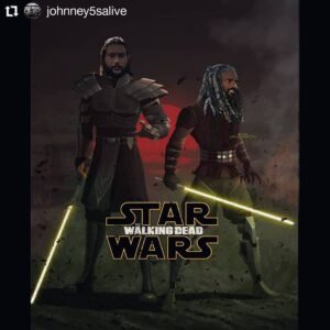 Cooper Andrews Instagram - Happy Monday! It IS Monday, right?

#MayThe4thBeWithYou
#CouldEugeneInventALightSaberAlready