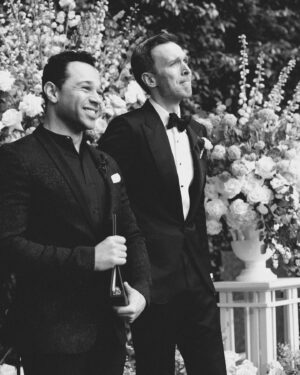 Corbin Bleu Instagram - Grateful beyond words for the honor of officiating @bystyles and John’s wedding! From witnessing the first sparks to celebrating this beautiful union, what a journey it’s been 🥹

May your life together be filled with show-stopping moments and standing ovations. We love you! 🥂❤️
