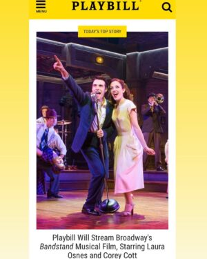 Corey Cott Instagram - GUYS! Beginning this Friday, April 10th at 5:00 PM, you can stream our beautiful show @bandstandbway! It is available for $6.99 for one week only on @playbill, and you can watch it over and over and over again. WE ARE ALL LOCKED INSIDE AND THIS IS ANOTHER THING YOU CAN WATCH! AND a portion of the proceeds will go towards benefitting @theactorsfund. Link in my bio for more info! #AintWeProud