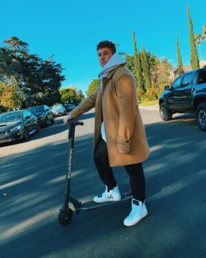 Corey La Barrie Instagram - On my way to pick up your girl 🛴💨