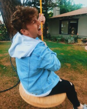 Corey La Barrie Instagram - This is how I’m going to be swinging into turning 24 this weekend! Then Hawaii 😍 p.s. I know the grass is dead we are already on it and I uploaded go to my channel and watch that shizz!