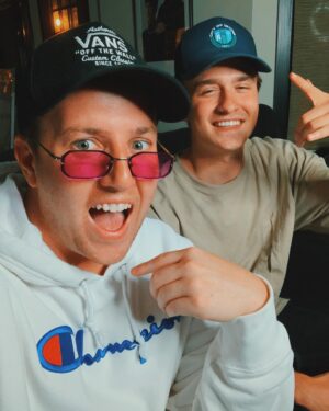 Corey La Barrie Instagram - Just two below average dudes hanging out! 🔥