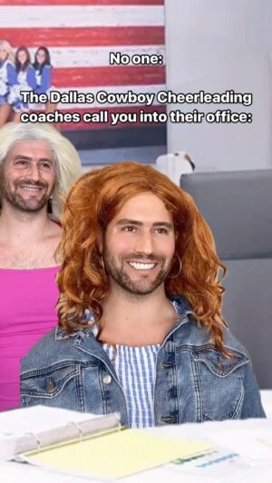 Corey O'Brien Instagram - That office has seen a lot 📣 @dccheerleaders 
——
#reels #dallascowboys #cheerleading #comedy