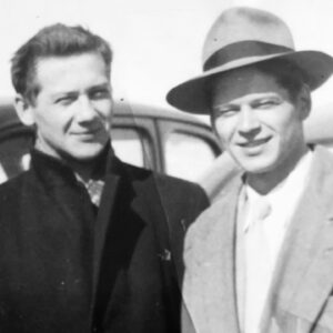 Corrine Koslo Instagram - Patrick Koslo , my Father, on the left.
Sylvester Koslo, his brother, my Uncle, in the cool hat.
Happy Fathers Day Dad. 
You have been away for almost 50 years, and yet I still think of you.