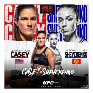 Cortney Casey Instagram - Back To Work!! April 30th Its Go Time #AZ #UFC #FeedTheFamily #Strawweight