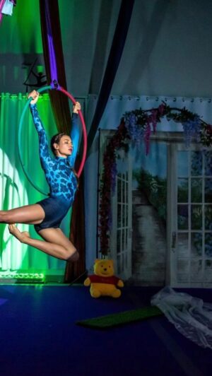 Cortney Palm Instagram - No matter how much we prepare or try to control events in our lives, we often find that the only thing we can do is surrender to the gentle and often chaotic flow of life with gratitude and grace through it all. This video is from an aerial circus show I was a part of, and as I was proud of my body and myself for the tremendous effort it took to learn the routine (bruises and scars from the silks and steel lyra have left their mark) yet, I was also in shock and pain and fear for what I was going through this day. I wanted to show up for the performance and not let anyone down, I wanted to show my family what I had spent learning all summer. I wanted to prove to myself that I was strong. But the pain my body and emotional part of me was experiencing was really rather rough and interesting and eventhough this performance was in August of 2023, I didn’t realize a part of the experience still affected me. We had two nights of performances. The first night, I took an extra bow for the baby growing in my womb. The second night of performing (this video) I was purging the baby in my womb (a miscarriage). It was painful and I blamed myself. But i simply had to trust my body and The Universe/Source/Goddess for the - what I could say was a cleansing and preparing - for the next chapter, for the next baby to come when the time was right. So I am honored to share my performance and story. Nothing is ever a loss but a lesson and I realized through the entire experience that we are miracles, we are a part of the whole, of the divine, of the earth. I am grateful for my experiences and I am grateful for the baby boy growing safely now in my womb. Thanks for listening. (Original routine was performed to Somewhere Only We Know, but since I sped up and cut down the routine I chose a different song that I felt was powerful for what I went through). I am grateful for all the performers and crew and my amazing coach and choreographer Barrie. 💚