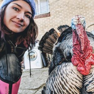Cortney Palm Instagram - Today is not a day to celebrate… in terms of American History- since today falsely commemorates “friendship” between natives and the white men, when, in reality, the Native Americans were brutally, raped, slaughtered, and taken advantage of. 
.
Today is not a holiday, but instead is filled with greed: people murdering billions of turkeys to stuff their guts, only to shop their brains out the following day to reap the benefits of BS discounts. 
.
If anything, today should be a day of gratitude for health, for our planet, and for all the people and earthlings we share mama earth with. 
.
May we not be gluttonous, may we honor mother Earth , may we forgive our history, learn from the past and look forward to a new dawn, where animals are not needlessly slaughtered, and people are not mindless consumers, but rather conscientious and loving towards one another and earth.
.
.PS: turkeys, remember faces and love to cuddle they also have their own unique way of speaking to each other. And male turkeys always love to show off their plumage. 🤗
.
.
#thanksgiving #thanksgivingdayparade #saveaturkeyday #petaturkeyday #onelove #alllivesmatter #cuteanimals #earth #love #flow