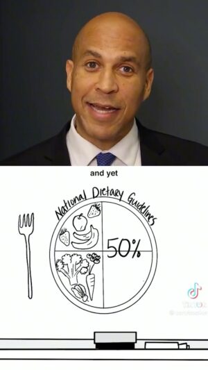 Cory Booker Instagram - Subsidizing more for ultra processed foods over healthy foods simply must stop. I refuse to give up in this fight until every American has access to affordable and healthy food options, and the farmers growing those healthy options are supported.