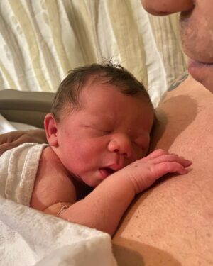 Cory Lee Instagram - 18 years ago we went on our first date. 

Meet Marlow Lee Morris. He is the best anniversary gift we could ever ask for.