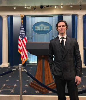 Cory Michael Smith Instagram - It was an honor to visit the White House for the first time yesterday. I have great reverence for the history of the United States and the mighty office of the Presidency. Living in a time when flawed people are quick to judge flawed history through a lens of simplicity, it is wise to remind ourselves of the reality of humanity: we are imperfect and complicated and we sometimes make grave mistakes. We must temper our righteousness with humility. I am indeed an optimistic person, and I believe that our citizenry, our many public servants, and the vast majority of those who serve to represent us, are earnestly interested in working toward a “more perfect union.” The complex and conflicting paths toward achieving such an ideal sometimes cause great consternation and unrest in our country and in our world. But I strongly believe that this is the beauty and the power and the blessing of a Democratic Republic. It is a gift to live in a country where ideas are freely expounded and argued - however uncomfortable and, at times, terrifying - and where participation is possible and encouraged. And I cherish it. It has been a lifelong dream to be in the People’s House where Great men and women have worked and served our imperfect but still hopeful union, and I thank all of you who graciously hosted me and made this dream come true. A hearty thank you goes out to @jamieats for a very special tour on a very special occasion. You’re a kind, generous man and I’m fortunate to have met you. And thank you to @zegnaofficial for making me feel handsome and honorable for my first visit to the White House.