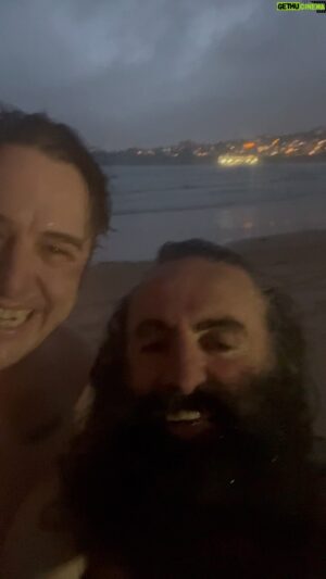 Costa Georgiadis Instagram - Bodysurfing is something I would do every day If i had the chance and today I had the chance to do it with @samueljjohnson78. We actually had more than just a couple of bodysurf‘s together on the days when he was in Sydney to film for the project that we were involved with last year.. now he lives in North East Victoria which is not exactly close to a beach but he shares the same passion for body surfing and it’s been a real treat to make sure we get the water whenever he has been in town and late this afternoon was no exception. What’s more it was a double whammy because there’s nothing I love more than a freezing cold swim probably just a freezing cold swim in the rain and that’s exactly what we got.

Thanks for being a dolphin Sammy and I look forward to seeing the behind-the-scenes stories that you were involved with along with our fellow cohost Melissa Leong when the first episode of “The Hospital :in The Deep End” airs  tonight on @sbs_australia .  Are you dolphin inclined and love body surfing ?