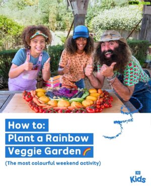 Costa Georgiadis Instagram - A weekend activity that’s good enough to eat! 🍅🥕🌽🥬🥦 

Gardening Australia Junior - Stream now on ABC iview via the link in bio. 

#GardeningAustraliaJr #VeggieGarden #DIY