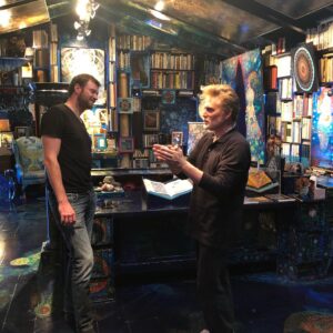 Costa Ronin Instagram - With incredible Leigh McCloskey at his home studio