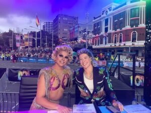 Courtney Act Instagram - HAPPY MARDI GRAS! 
If you’re not on Oxford Street tune in to the @abctv for the 46th Sydney Gay and Lesbian and Bisexual and Transgender Mardi Gras!!!