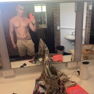 Courtney Act Instagram - Perfect day for sparkly knickers

This is the front….
This is the back.