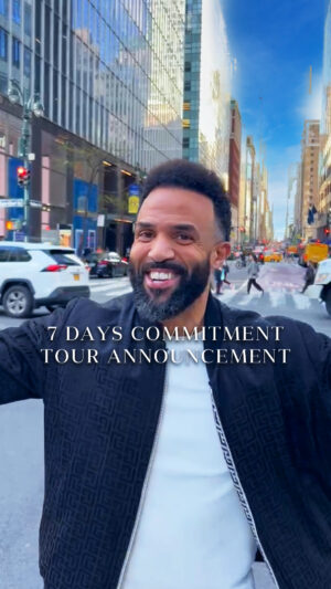 Craig David Instagram - Only 9 more days until my North America Tour begins 🇺🇸 So excited to see you all next week❤️ What a time to be alive💫 

Get your tickets now 🎫 link in bio

Las Vegas - May 4th SOLD OUT 
San Francisco - May 6th 
Atlanta - May 8th 
New York - May 10th  SOLD OUT
Toronto 🇨🇦 - May 11th  SOLD OUT
Chicago - May 13th 
Philadelphia - May 15th 
Washington - May 16th