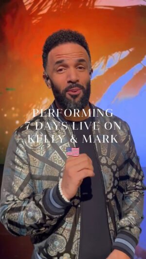 Craig David Instagram - Thank you so much kellyripa and @instasuelos for having me on your show this morning ❤️ Felt so good to be back performing to your live audience and viewers at home🎤 Can’t wait to kick off the tour next Saturday in Las Vegas🇺🇸 See you all very soon🔥

@livekellyandmark @abc