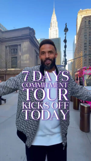 Craig David Instagram - Touchdown in 🇺🇸 So gassed to be back here performing for all my special fans ❤️ It is 7 Days Commitment Tour time 😮‍💨 Kicking off in San Francisco tonight 🚀 Last few tickets remaining 💫 It’s going to be epic🔥

🎫 Link in bio

San Francisco - Tonight 🔥
Atlanta - May 8th 
New York - May 10th  SOLD OUT
Toronto 🇨🇦 - May 11th  SOLD OUT
Chicago - May 13th 
Philadelphia - May 15th 
Washington - May 16th