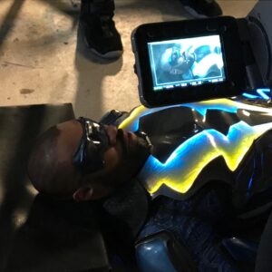 Cress Williams Instagram - It may look like I’m laying down on the job. But this is actually hard work. #blacklightning #getlit #setlife