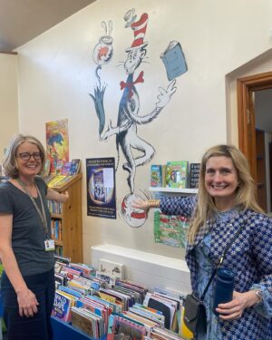 Cressida Cowell Instagram - Two fabulous schools in Bath yesterday, both with stunning school libraries! Here with Kate, the marvellous librarian at Widcombe Primary School library who is clearly doing a magnificent job at encouraging #readingforpleasure in her school, and with the wonderful headmaster at KES school…

Just a joy to see 

1 in 7 schools have no library, rising to 1 in 4 in disadvantaged areas …follow @literacy_trust to see their brilliant library campaign putting libraries in primary schools 

#librariesforprimaries
#1in7schoolshavenolibrary
#EVERYschoolshouldhavealibrary