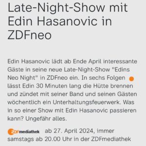 Cristina do Rego Instagram - #ztanews Voller Stolz vertreten wir @cristinadorego neben des Schauspiels zukünftig auch als Autorin & Regisseurin. 

Dass sie auch ein großes Talent hinter der Kamera mitbringt, beweist Cristina zurzeit als Autorin für #EdinsNeoNight - die neue Late Night Show mit @edin__hasanovic wird von @seapointproductions produziert und ist ab dem 27.04. immer samstags ab 20.00 Uhr in der @zdfmediathek verfügbar und läuft ab 28.04.24 immer sonntags um 22.15 Uhr bei @zdfneo 

Darüber hinaus arbeitet do Rego an eigenen Stoffen, aber damit nicht genug: vor die Kamera geht es wieder ab Juni für eine ganz tolle Serienhauptrolle - mehr dürfen wir leider noch nicht verraten ;-) 

Postfoto: @jenskochphoto 

#actor #screenwriter #director #alllroundtalent