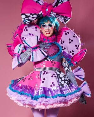 Crystal Methyd Instagram - Jumping headfirst into 2024 with @crystalmethyd 💜🩷💙 wearing an incredible piece by @mondoguerra and with the talented @billylamour on hair! Shot at @parachute_studios , assisted by @zdfettuccine grab a signed Polaroid from ericrichardmagnussen.com
.
.
.
#dragrace #fashion #mua #art #crystalmethyd