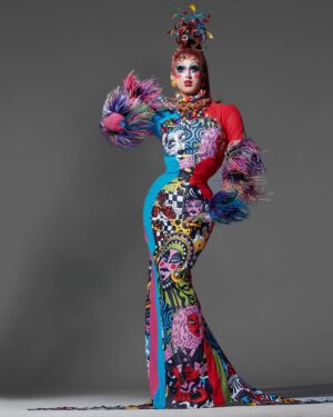 Crystal Methyd Instagram - Dripping in rainbow with @crystalmethyd last month in Boston! Wearing the incredible @lacefrontwigorwhatever and @mondoguerra , assisted by @zdfettuccine at @parachute_studios ! Get one of these incredible rainbow Polaroids now at the link in my bio !
.
.
.
.
#dragrace #drag #crystalmethyd #art #mua #fashion #photoshoot