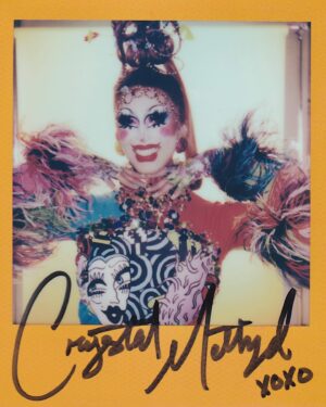 Crystal Methyd Instagram - Dripping in rainbow with @crystalmethyd last month in Boston! Wearing the incredible @lacefrontwigorwhatever and @mondoguerra , assisted by @zdfettuccine at @parachute_studios ! Get one of these incredible rainbow Polaroids now at the link in my bio !
.
.
.
.
#dragrace #drag #crystalmethyd #art #mua #fashion #photoshoot