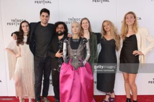 Crystal Moselle Instagram - What an honor to bring our film SOPHIA into the world at the @tribeca film festival. Couldn’t of asked for a better co-director then @kasbefilms.  Thanks to @showtime everybody will be able to see it !  We missed you so much David Hanson … but so happy to have Sophia here, along with @sarahrosesiskind .  Carolyn Ayers , @marioguzzzman  and producer extraordinaire @bitssola !  Thanks @juliebrookewilliams for styling all of us!  Makeup done by my fav @rommynajor and dress by the talented @marahoffman ! @modeworld for the jewelry !  Was a magical night.