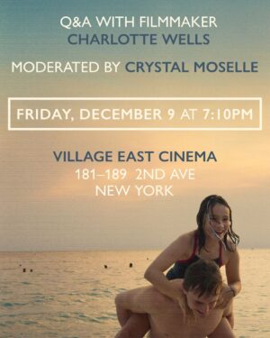 Crystal Moselle Instagram - Tonight in New York moderating a q&a for the film Aftersun.  X  was so happy as a jury member  @thegotham to give Charlotte the prize for emerging filmmaker.  Come join us tonight.