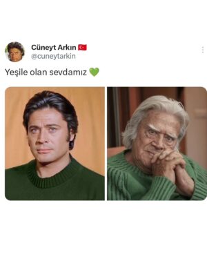 Cüneyt Arkın Instagram - Yeşile olan sevdamız 💚

#cüneytarkın #yeşil #tb #tbt #fotoğraf #istanbul