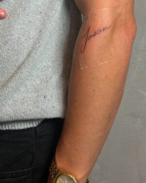 Curran Walters Instagram - Forever Jason. @ryleehooper.ink