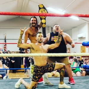 Curtis Hussey Instagram - 3 stooges @thealternativeag @theaceyromero @limitlesswrestling