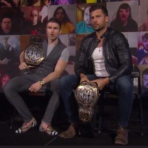 Curtis Hussey Instagram - Champs on the reggggg @wwenxt @usa_network @mmmgorgeous 🐍🐍